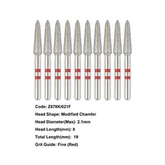 Zirconia Diamond Bur High Speed Bur FG Z368 Z856 Z850 Z881 Z379 Fine Medium Grit