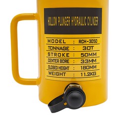 Hollow Ram Hydraulic Cylinder Jack 30 Ton / 66139 lbs 50mm Stroke RCH3050