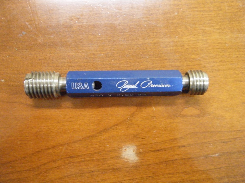 M20 X 2.50-6H METRIC THREAD PLUG GAUGE GO NO GO REGAL PREMIUM GAGE