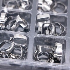 80Pcs Dental Orthodontic 16#-35 Bands with Buccal Tube 1st Molar MBT.022 U2/L1