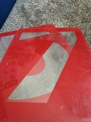 Gas Station Price Numbers 0-9 58 Piece Set Of 8” X 10” Red Clear Plexiglass
