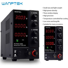 Adjustable DC 0-30V 60V 120V 6A 10A Power Supply Lab Variable Regulated Source