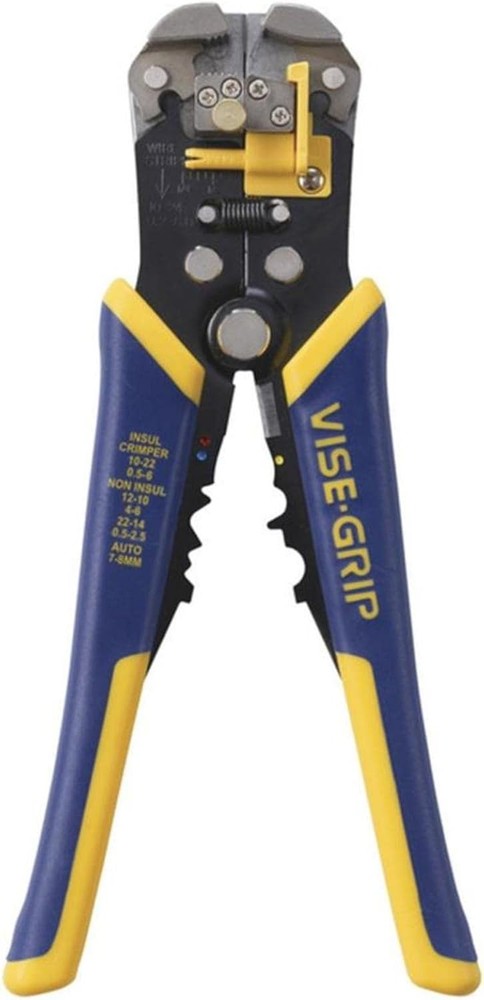 IRWIN Vise-Grip Wire Stripper, 2″ Jaw, Cuts 10-24 AWG, ProTouch Comfort Grip, Bl