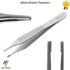 Dental Adson Brown Straight Thumb Tweezers Tissue Forceps Surgical Instruments