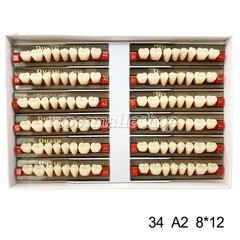 Dental Acrylic Denture Resin Teeth Upper Lower Full Set Shade A1/A2/A3 3/8/16 SD