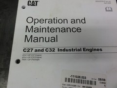 Caterpillar CAT C27 and C32 Industrial Engines Operation & Maintenance Manual