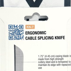 Jonard Tools KN-7 Ergonomic Cable Splicing Knife Thermoplastic Rubber Handle