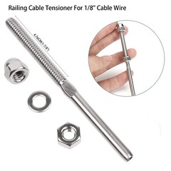 T316 Stainless Steel Swage Threaded Tensioner End Fittings 1/8″ Cable Railing