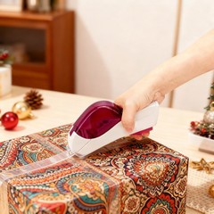 Automatic Tape Dispenser One Hand Press Type Portable Safety Cutter w/ 6 Rolls