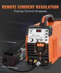 5-in-1 Aluminum AC DC TIG Welder 220V Pulse 200A Digital MMA TIG Welding Machine