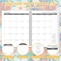 Monthly Planner 2026-2028 – 2 Year Planner 2026-2028, July 2026 – June 2028, 2 Y
