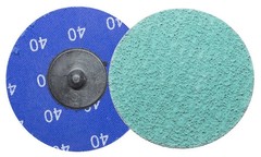 Benchmark Abrasives 3 Inch Sanding Discs Quick Change Green Zirconia, Male R Typ