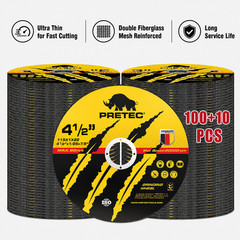 110Pack 4-1/2″ x .040″ x 7/8″ Cut off Wheels Stainless Steel Metal Cutting Discs