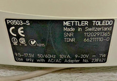 Mettler Toledo PG503-S Analytical Precision Balance Lab Scale 510g .001g 54A