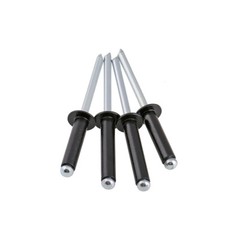 POP RIVETS DOME HEAD OPEN END BLIND ALUMINIUM BLACK 2.4mm 3.2mm 4mm 5mm