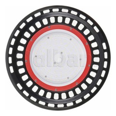 UFO High Bay Commercial Light Fixture 100W Black Aluminum OSRAM .9 PF 6000K