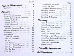 Massey Ferguson No 32 Mower Operators Owners Manual Bar Sickle Guard Mf Section
