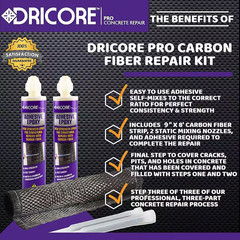 Pro Concrete Repair Carbon Fiber Reinforcement Kit