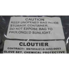 Government Military Issue MED Chemical Protective Glove Shells & Inserts, 1 Pair