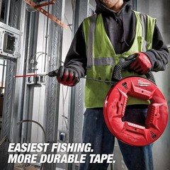 Milwaukee 48-22-4195 100′ Polyester Fish Tape W/ Flexible Metal Leader