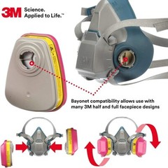 3M PPE RESPIRATORY PROTECTION REPLACEMENT RESPIRATOR CARTRIDGES FILTERS USA MADE