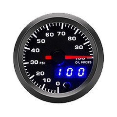 2-1/16″ 52mm Oil Pressure Gauge Kit 7 Color 0 to 100 PSI Pointer & … Fast Ship