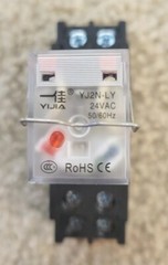 Electromagnetic Power Relay, 8-Pin 10 AMP 24V DC Relay Coil with Socket Base
