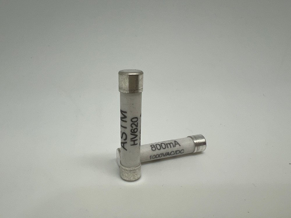 Ceramic Fuse HV620, 800mA / 1000VAC/DC 6x32mm (2 pcs/pk) for Digital Multimeters