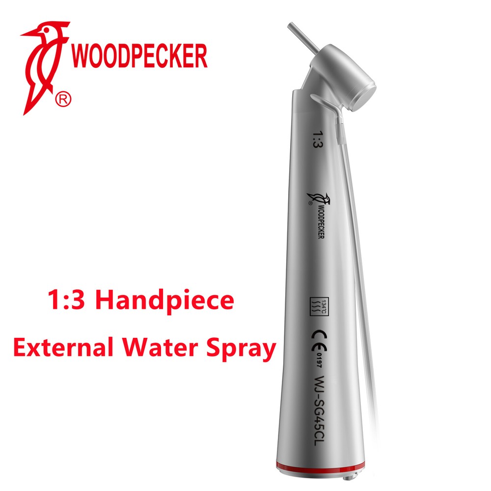 Woodpecker Dental Contra Angle 1:3 External Water Spray Handpiece Fiber Optic