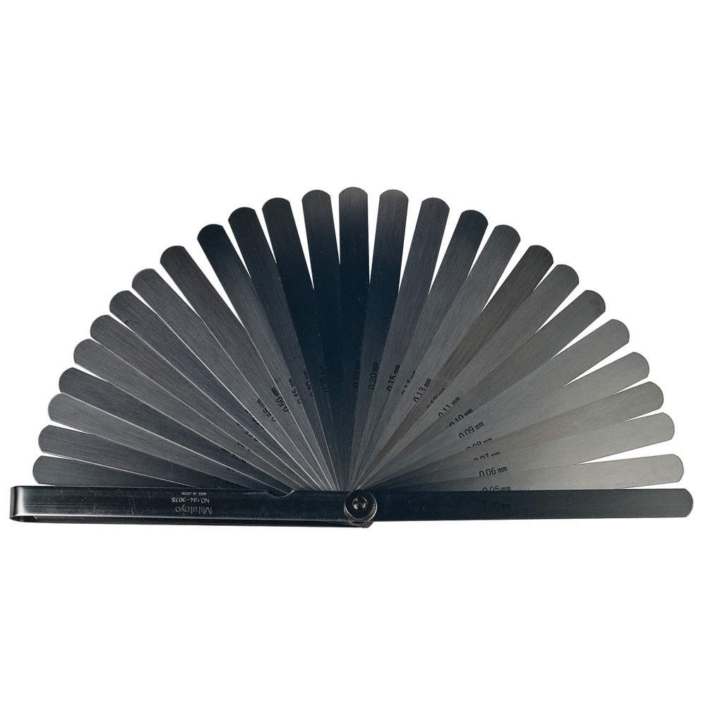 MITUTOYO 184-303S Feeler Gauge Set,Dimension Type Metric 16X227
