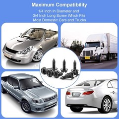 8PCS Stainless Steel License Plate Screws, Rust-Proof & Anti-Rattle License …
