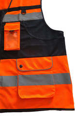 OPLERAI Safety Vest Unisex SIZE 4XL Sleeveless Orange Multi-Function Pockets