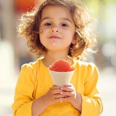 100 Snow Cone Cups Wax Coated Leakproof Cone Paper Cups for Slush Shaved Ice