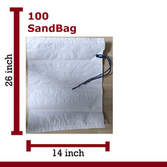 Sandbags For Sale , White 14″ x 26″ – Sand Bags Poly-100/Case