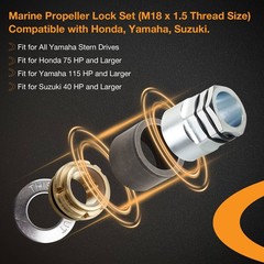 74039 Marine Propeller Lock Set For Mercury MerCruiser OMC 3/4″- 16 Thread Size