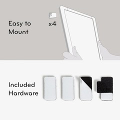 Compact 11″ x 14″ Magnetic Whiteboard with Modern Frame – For Home & Office