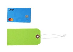 100 of 4 3/4″ x 2 3/8″ Green Inventory Tags with ELASTIC Stretchable String