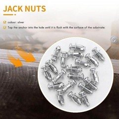 Expansion Screw Petal Nut,Petal Shape Metal Nut with Screws Easy Installation