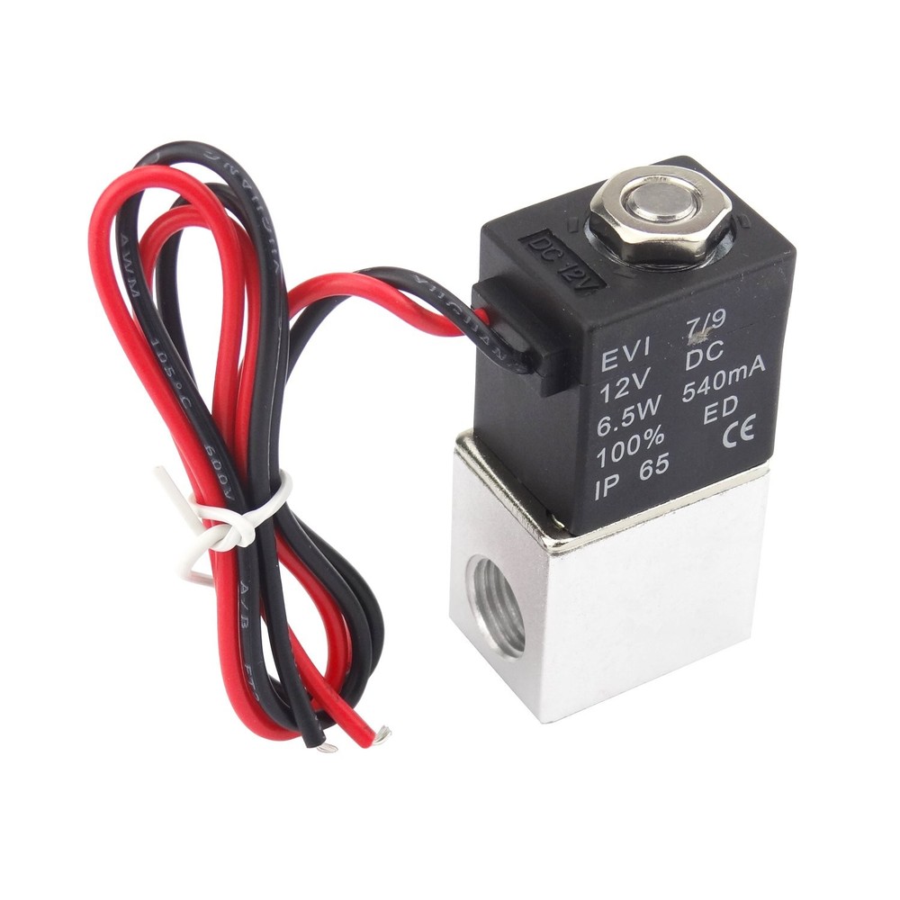 Plum Garden 1/4inch DC 12V 2 Way Normally Closed Electric Solenoid Air…