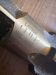 Lawson 1” & 1-1/4 in-18 NPT HS Standard Pipe Tap w/ Tube, MPN 63223