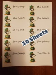 10 Sheets please deliver to address shipping labels (PDT) pen pal, mail