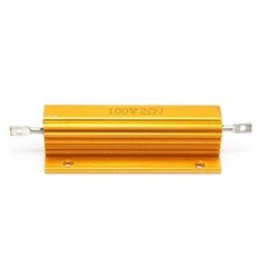 100W Watt High Power Gold Aluminum shell Wirewound Metal Resistor 0.01-5000Ω 1PC