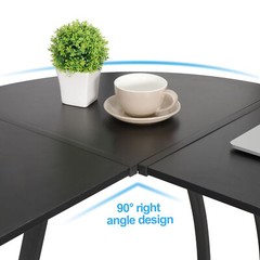 58″ L-Shaped Computer Desk Gameing Corner Desk PC Laptop Table Workstation Home