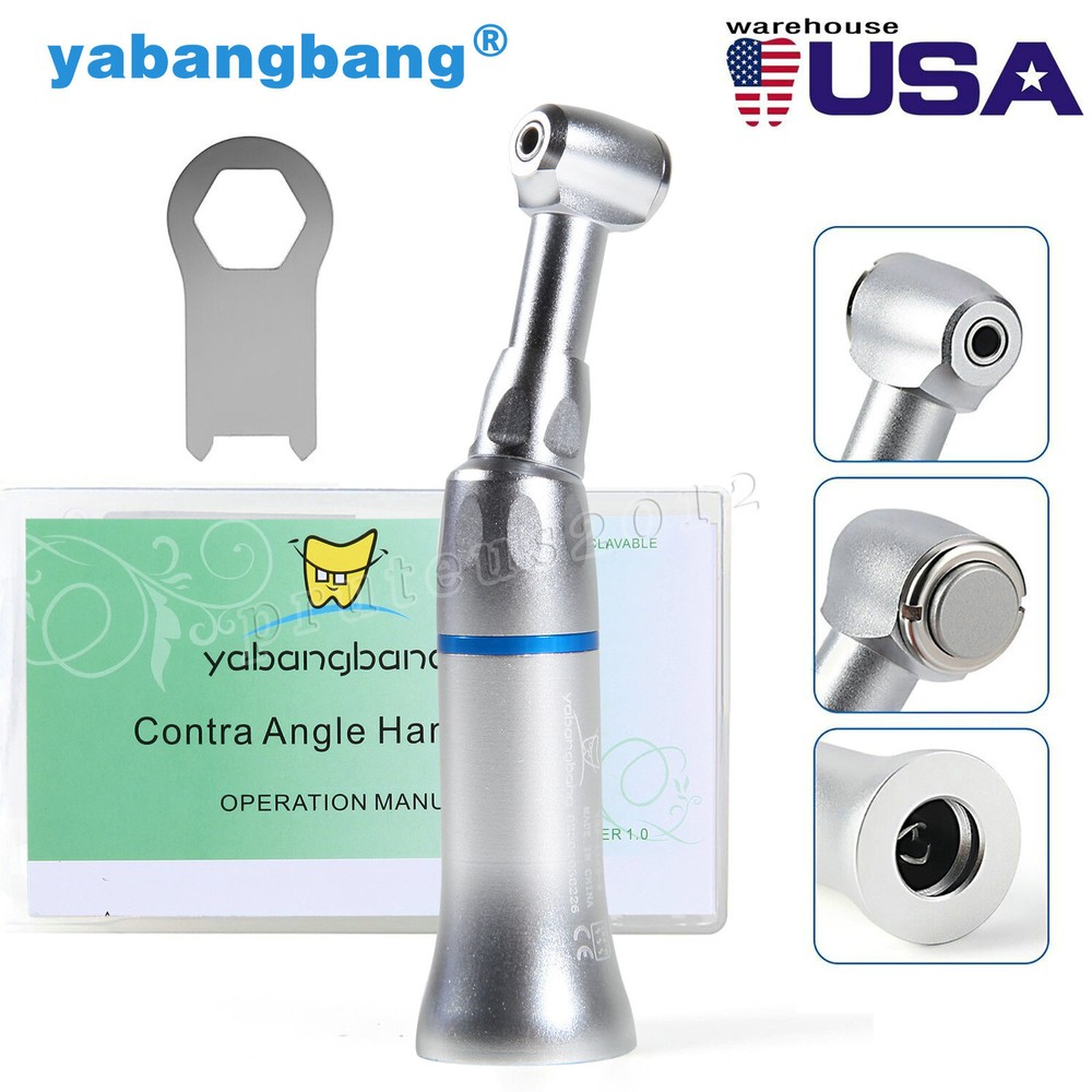 NSK Style Dental Slow Low Speed Handpiece Contra Angle Push Button/Latch E-type
