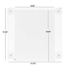 Clear Window Sign Holder with Suction Cups 8.5X11 Made from Durable PET Material