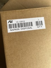ASI 10-0852 Sanitary Waste Disposal Surface-Mount Stainless Steel NEW