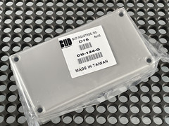Bud Industries CU-124-G Aluminum Stomp box/project enclosure NEW Grey