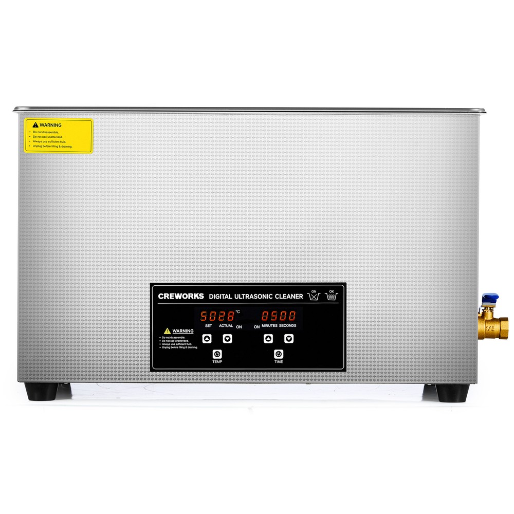 CREWORKS 30L Ultrasonic Cleaner Machine for Machine Parts Retainer Glasses Watch