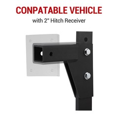 Hitch Mounted Trencher 18″ Scarifier Shank w/ 2 Teeth for 2″ Receiver Adapters