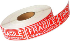 300PCS Fragile Stickers for Shipping Moving,1×3 Inch Small Glass Handle with Car